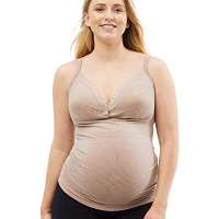 Cake Maternity Womens Marshmallow Petite Nursing Tank Cami Shirt