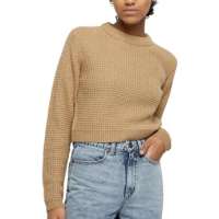 Urban Classics Women’s Ladies Short Waffle Sweater Sweatshirt