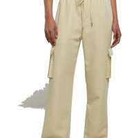 Urban Classics Women’s Ladies Vicose Straight Leg Cargo Pants