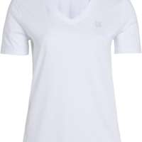 Calvin Klein Jeans Women’s Plus CK Embro Badge V-Neck TEE J20J223443 SS Knit Tops