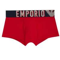 Emporio Armani Men’s Stretch Cotton Megalogo Trunk