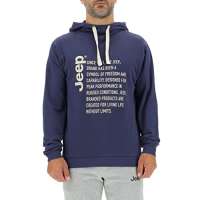 JEEP O102569-K876 J MAN HOODED SWEATSHIRT Since 1941… – Print J22W Deep BlueLight Gray S