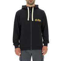 JEEP O102570-B965 J MAN HOODED SWEATSHIRT FULL ZIP The spirit of Adventure – Small Print J22W BlackSolar Yellow S