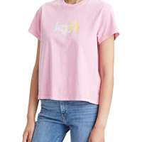 Levi’s Women’s Graphic Classic Tee T-Shirt Prism Pink Pink XS –