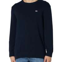 Tommy Jeans Men’s Crew Neck Slim Fit Knitted Jumper