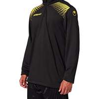 Uhlsport Men Goal 14 Zip Top Sweatshirt – BlackLemon Yellow