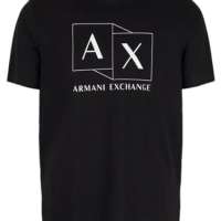 Armani Exchange Men’s Slim Fit Mercerized Cotton Jersey Ax Box Logo Tee T-Shirt