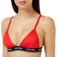 Calvin Klein Women Triangle Bikini Top CK Meta Legacy Wireless