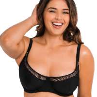 Curvy Kate First Class Balcony Bikini Top Black 28DD