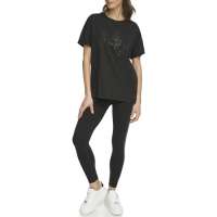 DKNY SPORT Women’s Rhinestone Medallion t-Shirt