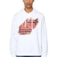 DieselS-GINN-HOOD-E8 FELPASWEATSHIRTWhiteM