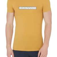 Emporio Armani Men’s Emporio Armani Men’s Crew Neck T-shirt Logo Label T Shirt