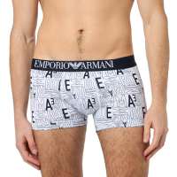 Emporio Armani Men’s Stretch Cotton All Over Bold Trunk