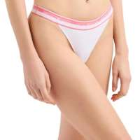 Emporio Armani Women’s Stretch Cotton Logoband 2-Pack T-Thong Panties