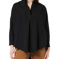 French Connection Women’s Rhodes Recycled Crepe Popover Button Down Shirt