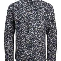 JACK  JONES Men’s Jprblanordic Print Shirt LS Sn