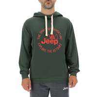 JEEP O102567-E848 J MAN HOODED SWEATSHIRT The spirit of Adventure – Explore the detours – Print J22W Nordic GreenMars Re S