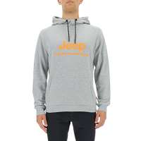 JEEP O102626-J875 XP MAN HOODED SWEATSHIRT XTREME PERFORMANCE Print JX22A Light Grey MSun Ora S