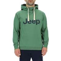 JEEP O102716-E949 J MAN HOODED SWEATSHIRT Large Print J23S Vineyard GreenNight S