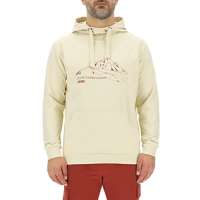 JEEP O102718-M505 J MAN HOODED SWEATSHIRT MOUNTAINS Explore the Great Oudoors Large Print J23S AlmondRed Ochre S