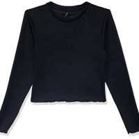 ONLY Women’s Onlkitty LS Top Cropped JRS Noos Long Sleeve