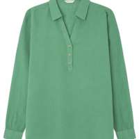 SPRINGFIELD Women’s Linen Polo Style Shirt Formal