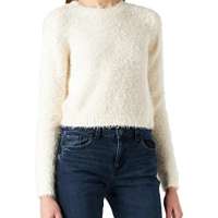 Urban Classics Women’s Ladies Cropped Feather Sweater Sweatshirt