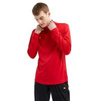 ellesse Mens Rolbi 12 Zip Sweater – Red – L