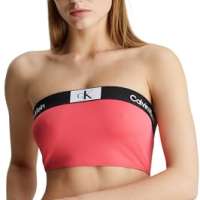 Calvin Klein Women Triangle Bikini Top Longline Bandeau Strapless