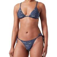 Emporio Armani Women’s Triangle and String Brazilian Logomania Bikini Set