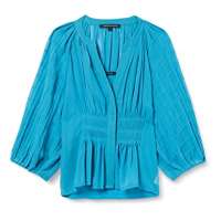 French Connection Women’s Cora Pleated Smock Top Blouse