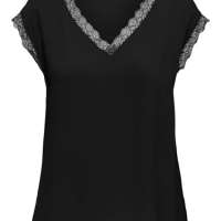 ONLY Women’s Onljasmina SS V-Neck lace top Noos PTM