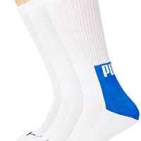 PUMA Men’s PUMA MEN LOGO BLOCK CREW SOCK 4P