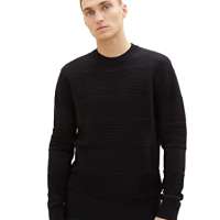 TOM TAILOR Denim men’s crewneck sweatshirt with a small logo print