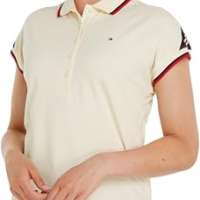 Tommy Hilfiger Women Reg Stripe SLV Polo Cap Sleeve SS Polos