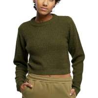 Urban Classics Women’s Ladies Short Waffle Sweater Sweatshirt