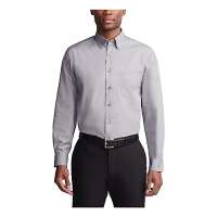 Van Heusen Men’s Dress Shirts Regular Fit Silky Poplin Solid