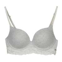 Women’secret Women’s Gorgeous Grey Cotton Push Up Bra