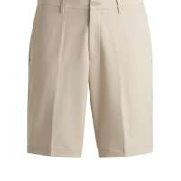 BOSS Mens S Commuter Easy-Iron Slim-fit Shorts in Water-Repellent Material