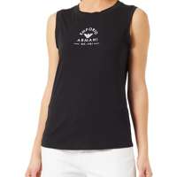 Emporio Armani Women’s Iconic Stretch Cotton Logoband Loungewear Tank T-Shirt