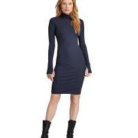 G-STAR RAW Women’s Slim rib dress mock ls wmn