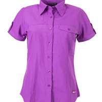 Izas Women Ovek Short Sleeve Shirt – Purple