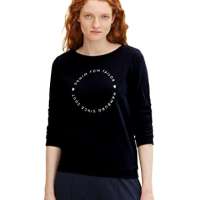 TOM TAILOR Denim Ladie’s 1034657 Sweater with Logo Print