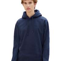 TOM TAILOR Denim Men’s Basic Hoodie with Logo Embroidery