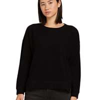 TOM TAILOR Ladie’s 1028837 Side Slit Sweatshirt