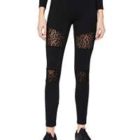 Urban Classics Women’s Tb3754-ladies Flock Lace Inset Leggings